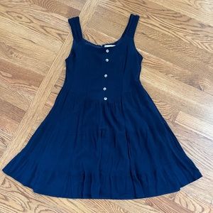 Altar'd State Navy Sleeveless Dress Faux Button Detail Size XS